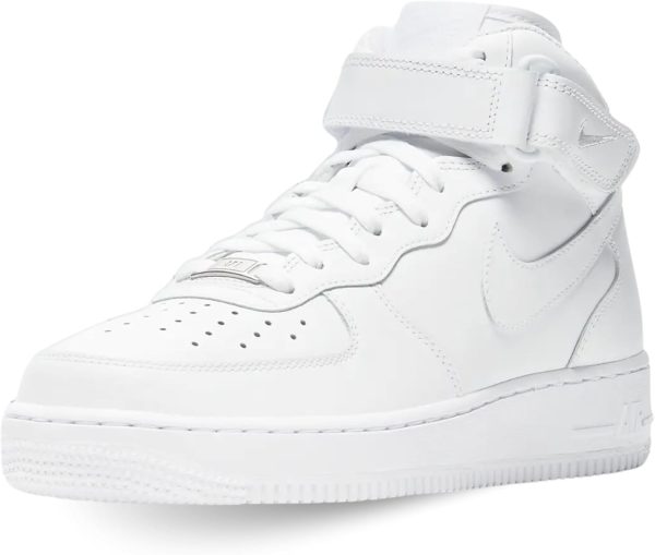 [DD9625-100] Womens Nike Air Force 1 Mid 'Triple White' (W) 8