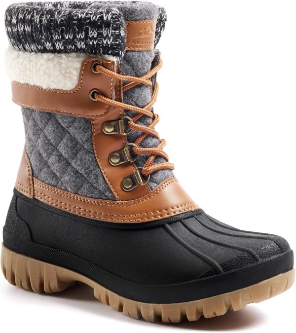 ALEADER Womens Winter Snow Boots | Waterproof Shell | Duck Boots